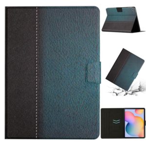 For Samsung Galaxy Tab A7 10.4 2020 T500 Stitching Solid Color Smart Leather Tablet Case(Green) (OEM)