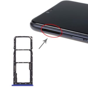 For Realme 2 SIM Card Tray + SIM Card Tray + Micro SD Card Tray (Blue) (OEM)