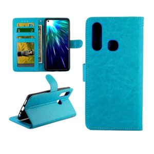 For Vivo Z1 Pro Crazy Horse Texture Horizontal Flip Leather Case with Holder & Card Slots & Wallet & Photo Frame(Baby Blue) (OEM)