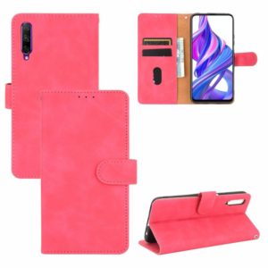 For Huawei Honor 9X Pro / Y9s Solid Color Skin Feel Magnetic Buckle Horizontal Flip Calf Texture PU Leather Case with Holder & Card Slots & Wallet(Rose Red) (OEM)