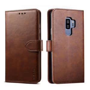 For Galaxy S9+ GUSSIM Business Style Horizontal Flip Leather Case with Holder & Card Slots & Wallet(Brown) (GUSSIM) (OEM)