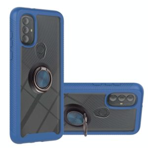 For Motorola Moto G Power (2022) / G Pure Shockproof PC + TPU Phone Case with Ring Holder(Blue) (OEM)