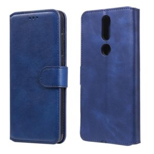 For Nokia 2.4 Classic Calf Texture PU + TPU Horizontal Flip Leather Case, with Holder & Card Slots & Wallet(Blue) (OEM)