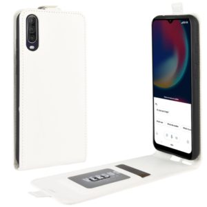 For Wiko view 4/ 4 lite R64 Texture Single Vertical Flip Leather Protective Case with Card Slots & Photo Frame(White) (OEM)