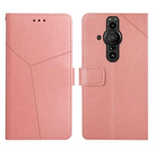 For Sony Xperia Pro-I Y Stitching Horizontal Flip Leather Phone Case(Rose Gold) (OEM)