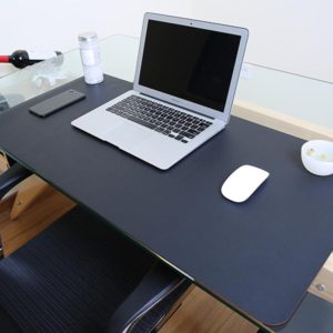 Multifunction Business PU Leather Mouse Pad Keyboard Pad Table Mat Computer Desk Mat, Size: 90 x 45cm(Black) (OEM)
