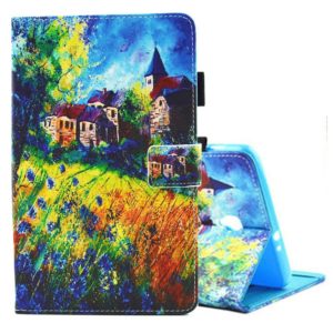 For Galaxy Tab A 8.0 / T380 & T385 Countryside Pattern Horizontal Flip Leather Case with Holder & Card Slots (OEM)