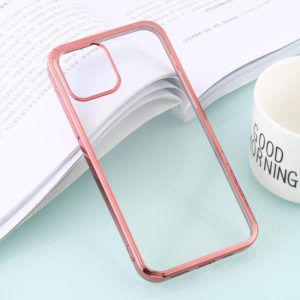 For iPhone 12 Pro Max Ultra-thin Plating TPU Protective Soft Case(Rose Gold) (OEM)