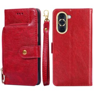 For Huawei nova 10 Zipper Bag Leather Phone Case(Red) (OEM)