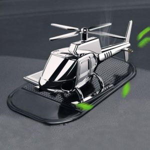 In-Car Odor-Removing Decorations Car-Mounted Helicopter-Shaped Aromatherapy Decoration Products Specification： Silver/No Aromatherapy Core (OEM)