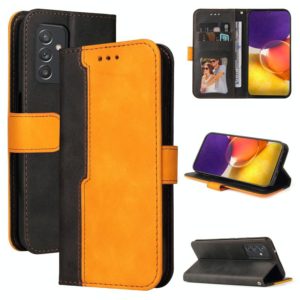 For Samsung Galaxy A82 5G Business Stitching-Color Horizontal Flip PU Leather Case with Holder & Card Slots & Photo Frame(Orange) (OEM)