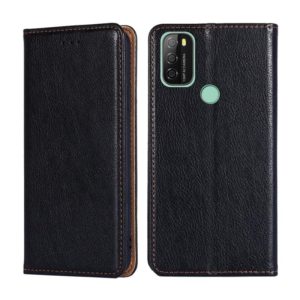 For Blackview A70 Gloss Oil Solid Color Magnetic Leather Phone Case(Black) (OEM)