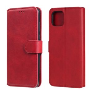 For OPPO A92s Classic Calf Texture PU + TPU Horizontal Flip Leather Case, with Holder & Card Slots & Wallet(Red) (OEM)