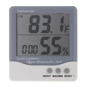 THC-08 Outdoor / Indoor LCD Digital Electronic Thermometer Hygrometer Alarm Clock(Grey) (OEM)