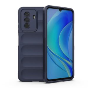 For Huawei Enjoy 50 4G / Nova Y70 Magic Shield TPU + Flannel Phone Case(Dark Blue) (OEM)