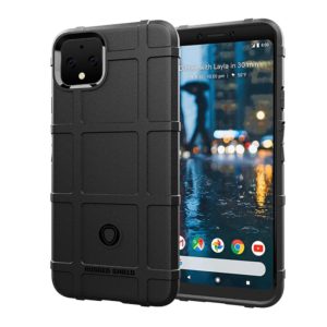 Shockproof Protector Cover Full Coverage Silicone Case for Google Pixel 4 XL (Black) (OEM)
