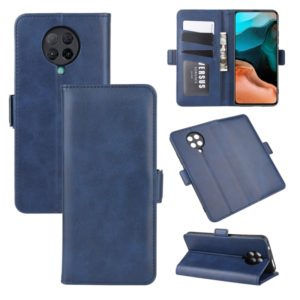 For Xiaomi Redmi K30 Pro Dual-side Magnetic Buckle Horizontal Flip Leather Case with Holder & Card Slots & Wallet(Dark Blue) (OEM)