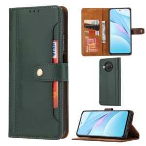 For Xiaomi Mi 10T Lite Calf Texture Double Fold Clasp Horizontal Flip Leather Case with Photo Frame & Holder & Card Slots & Wallet(Emerald) (OEM)