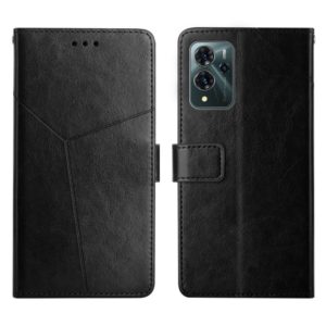 For ZTE Blade V40 Pro Y Stitching Horizontal Flip Leather Phone Case(Black) (OEM)