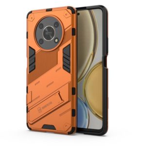 For Honor X30 Punk Armor PC + TPU Phone Case with Holder(Orange) (OEM)