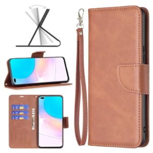 For Honor 50 Lite / Huawei nova 8i Lambskin Texture Pure Color Leather Phone Case(Brown) (OEM)
