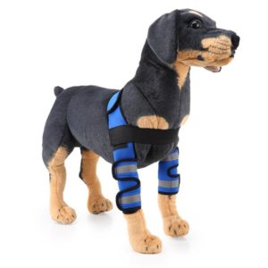 Pet Dog Leg Knee Guard Surgery Injury Protective Cover, Size: S(Support Strips Model (Blue)) (OEM)