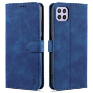 For Samsung Galaxy A22 5G AZNS Skin Feel Calf Texture Horizontal Flip Leather Case with Card Slots & Holder & Wallet(Blue) (AZNS) (OEM)
