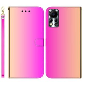 For Infinix Hot 11S NFC X6812B Imitated Mirror Surface Horizontal Flip Leather Phone Case(Gradient Color) (OEM)