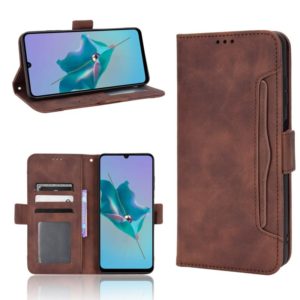 For ZTE Blade A72 Skin Feel Calf Pattern Leather Phone Case(Brown) (OEM)