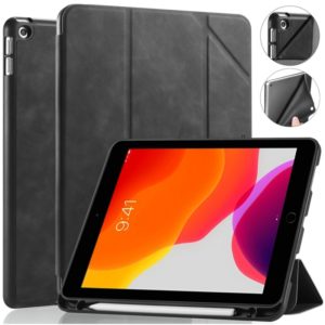 For iPad 10.2 2021 / 2020 / 2019 DG.MING See Series Horizontal Flip Leather Case with Holder & Pen Holder(Black) (DG.MING) (OEM)