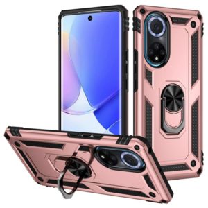 For Huawei nova 9 Shockproof TPU + PC Holder Phone Case(Rose Gold) (OEM)