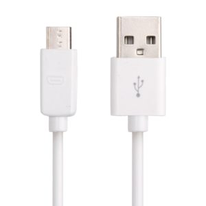 20 PCS 1m Micro USB Port USB Data Cable(White) (OEM)