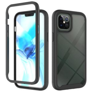 For iPhone 12 Pro Max Starry Sky Solid Color Series Shockproof PC + TPU Protective Case(Black) (OEM)