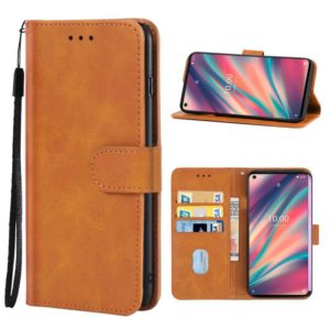Leather Phone Case For Wiko View 5(Brown) (OEM)