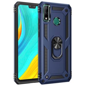 For Huawei Y8s Shockproof TPU + PC Protective Case with 360 Degree Rotating Holder(Blue) (OEM)