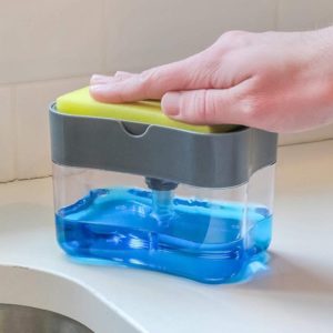 Press Soap Dispenser Kitchen Detergent Wash Presser(Gray) (OEM)