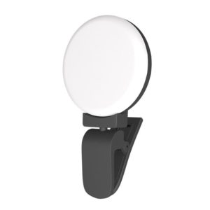 2 PCS Mobile Phone Fill Light Camera Photo LED Selfie Light(Black) (OEM)