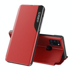 For Samsung Galaxy A21s Attraction Flip Holder Leather Phone Case(Red) (OEM)