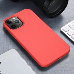 For iPhone 12 mini Starry Series Shockproof Straw Material + TPU Protective Case(Red) (OEM)