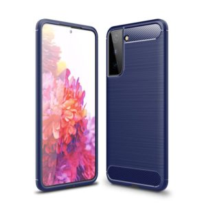 For Samsung Galaxy S30+ Brushed Texture Carbon Fiber TPU Case(Navy Blue) (OEM)