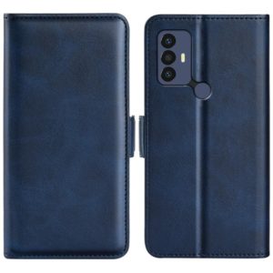 For TCL 30 SE/305/306 Dual-side Magnetic Buckle Leather Phone Case(Dark Blue) (OEM)