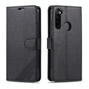 For Xiaomi Redmi Note 8T AZNS Sheepskin Texture Horizontal Flip Leather Case with Holder & Card Slots & Wallet(Black) (AZNS) (OEM)