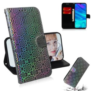 For Huawei Enjoy 9s / Honor 10i/20i Solid Color Colorful Magnetic Buckle Horizontal Flip PU Leather Case with Holder & Card Slots & Wallet & Lanyard(Silver) (OEM)