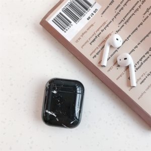Marble Pattern Wireless Earphones Charging Box Protective Case for Apple AirPods 1/2 (OEM)