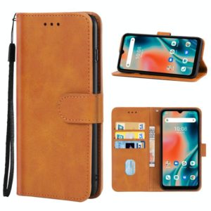 Leather Phone Case For UMIDIGI Bison X10 Pro(Brown) (OEM)