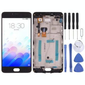 TFT LCD Screen for Meizu M3 Note / Meilan Note 3 CN Digitizer Full Assembly with Frame(Black) (OEM)