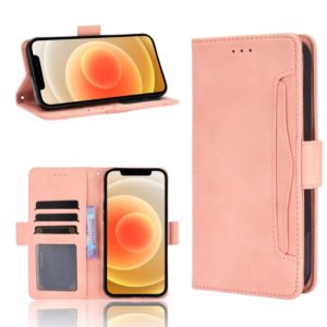 For iPhone 12 mini Multiple Card Slots Horizontal Flip Leather Case with Holder & Wallet (Pink) (OEM)