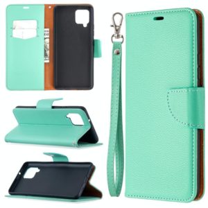 For Samsung Galaxy A42 5G Litchi Texture Pure Color Horizontal Flip PU Leather Case with Holder & Card Slots & Wallet & Lanyard(Green) (OEM)