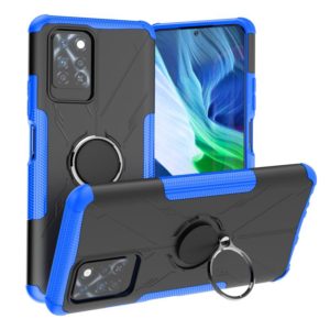 For Infinix Note 10 Pro Armor Bear Shockproof PC + TPU Protective Case with Ring Holder(Blue) (OEM)