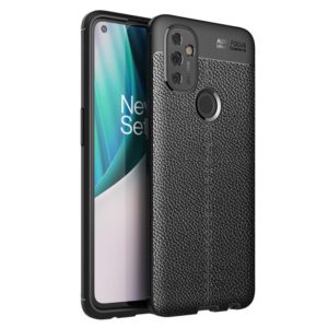 For OnePlus N100 Litchi Texture TPU Shockproof Case(Black) (OEM)